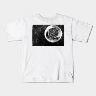 Coffee beans with black and white Kids T-Shirt